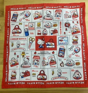 VTG 2015 Sanrio Hello Kitty 16" Handkerchief Fabric Lunch Cloth, Purse Twilly - Picture 1 of 12