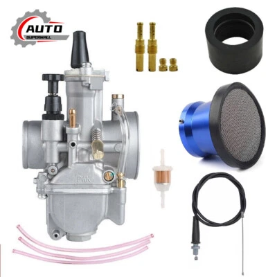 Carburetor W/ Throttle Cable Air Filter Fit For Yamaha DT100 DT125 DT175 PWK28MM - Изображение 1 из 4