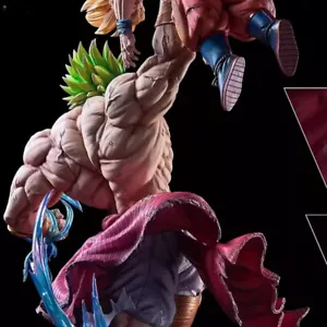 🌟 RARE Figurine Dragon Ball Z - Broly Vs Goku Son Goku 25 cm - Imagen 1 de 5