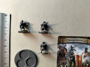HACQUEBUTIERS MINI+SOCLE +CARTE FRANC/15MM/TIME OF LEGENDS JOAN OF ARC G111 - Imagen 1 de 1