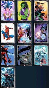 Topps Marvel Collect Topps NOW March 22 Silver Rare - 10 CARDS Complete SET