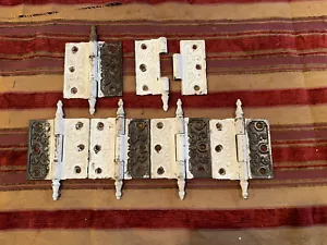 set 6 steeple cap hinges - Picture 1 of 2
