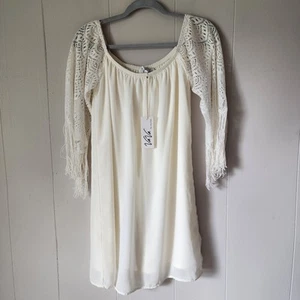 Nuevo con etiquetas Vestido Vava by joy hann Borla Boho Western Forrado Playa Pequeño EE. UU. Verano - Imagen 1 de 15