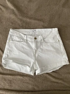 Frame Le Cutoff Denim Shorts Size Womens 29 Made In USA Designer - Picture 1 of 8