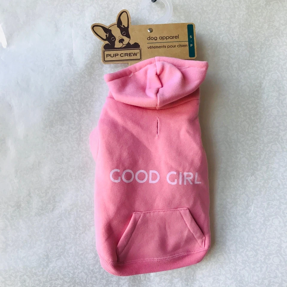 Dog Pup Crew Dog  Foodie Good Girl  w Lined Pink - Image 1 of 4