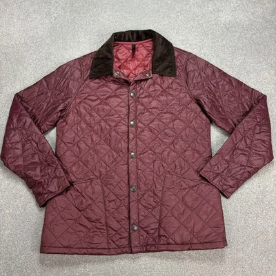 Barbour Jacket Womens Large Red Quilted Hunting Field Country Coat Lady - Image 1 of 4