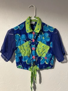 Camisa corta vintage The Great Escape colorida talla mediana - Imagen 1 de 8