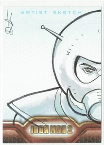 Iron Man 2 2010 Upper Deck Marvel Artist Sketch 1/1 Unknown Artist PUZZLE - Picture 1 of 4