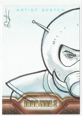 Iron Man 2 2010 Upper Deck Marvel Artist Sketch 1/1 Unknown Artist PUZZLE - Image 1 of 4