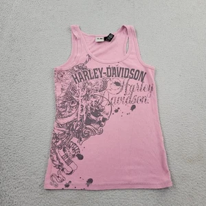 Camisa sin mangas Harley-Davidson para mujer XL cuello redondo cráneo gráfico - Imagen 1 de 8