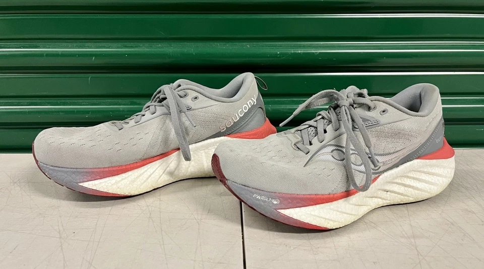 Zapatos para correr Saucony Triumph 22 gris/rosa melocotón para mujer S10964-210 Foto 1 de 4