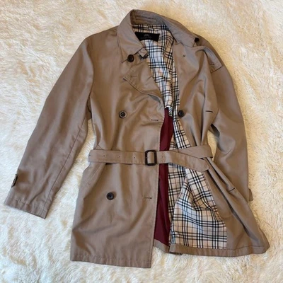 Burberry Black Label Trench Coat Size/L(US:M) Polyester Nova check Beige 02555i - Image 1 of 4