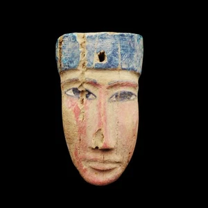 Placa de pared egipcia antigua grande MASCARILLA DE MADERA Figura del ANTIGUO EGIPTO... ÚNICA - Imagen 1 de 7
