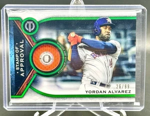Yordan Alvarez 2021 Topps Tribute Game Day Jersey Card #/99 Houston Astros - Picture 1 of 2