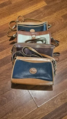 LOTE VINTAGE BOLSOS DE MANO Dooney & Bourke de cuero granulado años 80 hechos en EE. UU. Foto 1 de 4