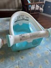 Summer Infant Baby Bath Seat Blue & White with Suction Cups and Safety Warnings