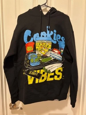 Kit Rodante Cookies Vibes Sudadera con Capucha Negra Talla M Nuevo con Etiquetas Foto 1 de 4