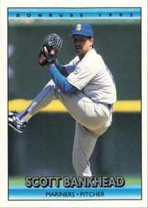 1992 Donruss Baseball Scott Bankhead Seattle Mariners #304 - Picture 1 of 2