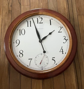 Orologio da parete pesante ETHAN ALLEN CANTERBURY Griswold Gallery grande cornice in legno 25'' - Foto 1 di 8