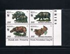  Indonesien 1996 WWF Sumatra Nashörner, Wildtiere Stempel postfrisch 