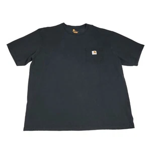 Carhartt Men’s Size XL Faded Black Original Fit T Shirt Logo Pocket Tee Cotton - Picture 1 of 9
