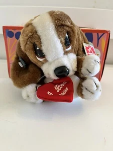 Vintage 1984 Sad Sam Hound Dog 6 Inch Plush Stuffed Animal NWT - Picture 1 of 5