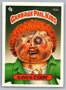 Garbage Pail Kids 1986 serie 3 #102b Kayo'd Cody - quasi nuovo *TEXCARDS* - Foto 1 di 2