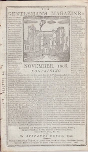 1806 Gentleman's Magazine -Welsh Prisons - Prussia at War with Napoleon -Theatre - Imagen 1 de 8
