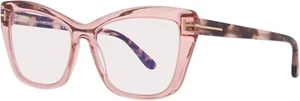Tom Ford TF5826-B 072 Clear Pink Plastic Optical Eyeglasses Frame 55-16-140 - Picture 1 of 4