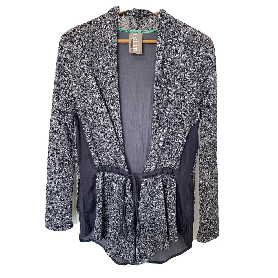 Cárdigan Dolan Left Coast Anorak en contraste para mujer talla XS manga larga antro corbata Foto 1 de 4