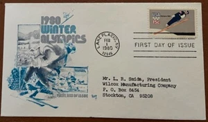 US First Day Cover! 1980 Winter Olympics! - Picture 1 of 1