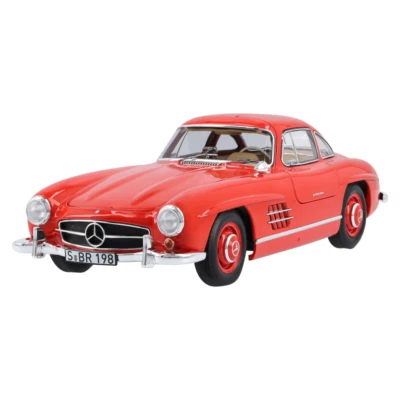 Mercedes-Benz 1:18 300 SL Coupe W198 1954-1957 Fire Engine Red Diecast Model Car - Image 1 of 4