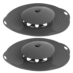 2Pcs Silicone Pot Lid for 15 to 28 cm Pot Anti Overflow Collapsible Splash Guard - Picture 1 of 11