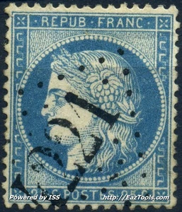 FRANCE CERES N° 60 AVEC OBLITÉRATION GC 4221 VILLE D'AVRAY SEINE ET OISE - Picture 1 of 2
