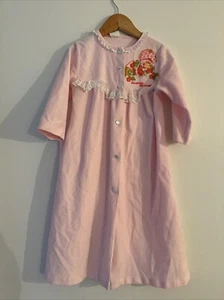 Vintage 4/5 strawberry shortcake Girls Pink Robe - Picture 1 of 5