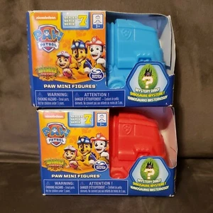Paw Patrol: Dino Rescue (2 Mini Figures, Blue & Red Nickelodeon Series 7) - Picture 1 of 5