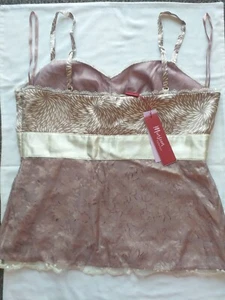Monsoon summer silk camisole, lined, adjustable straps size 14 New with tag - Picture 1 of 6