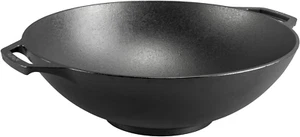 Pre-Seasoned Cast Iron WOK - Dual Assist Handle - Use in the Oven, on the Sto... - Picture 1 of 1