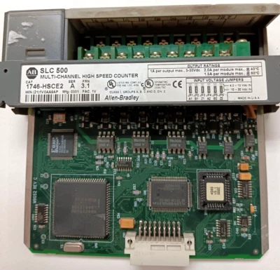 MULTI-CHANNEL ALLEN BRADLEY HIGH SPEED COUNTER SLC 500 CAT NO. 1746-HSCE2 - Image 1 of 4