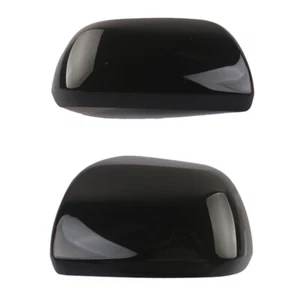 Par de cubiertas de espejo retrovisor lateral negras para Toyota Highlander 2007-2013 - Imagen 1 de 3