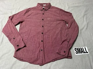 Camisa HOLLISTER Para Hombre Talla S - PEQUEÑA Manga Larga Cuello Rojo - Imagen 1 de 18