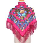 Fall Women Shawl Fringed Elegant Ethic Style Floral Print Soft Warm Blanket