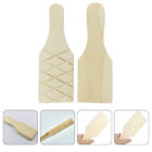  2 Pcs Underglaze Transfers for Pottery Carving Tools Wooden Clapper Terracotta