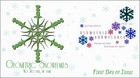 2015 GEOMETRIC SNOWFLAKES GREEN FDC DIGITAL COLOR POSTMARK  15 286