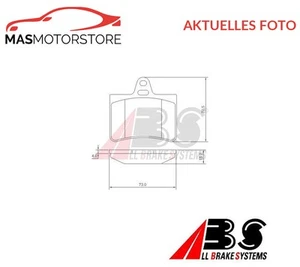 SATZ BREMSBELÄGE BREMSKLÖTZE HINTEN ABS 37276 P FÜR CITROËN C5 II,C5 I - Picture 1 of 5