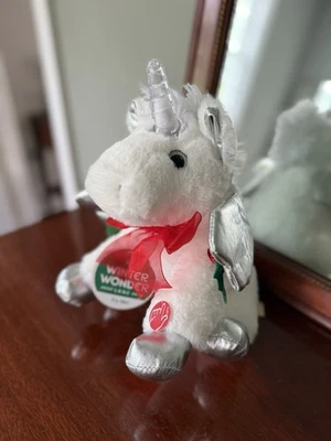 Dan Dee Collector’s Choice Christmas Unicorn Plush – Silver Horn & Hooves – 10” - Image 1 of 4