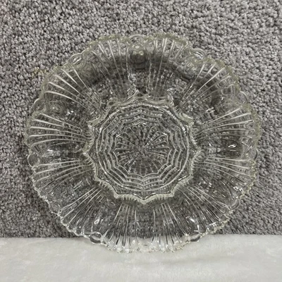 Bandeja para servir plato de huevos de colección Indiana de vidrio transparente de 9,5" Foto 1 de 4