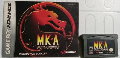 Mortal Kombat Advance MKA GBA - Game Boy Advance Authentic Tested Cart & Manual - Image 1 of 4