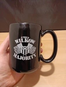 The Wilkow Majority Capitalism Is Boss Black Ceramic Coffee Mug Made In USA - Picture 1 of 11