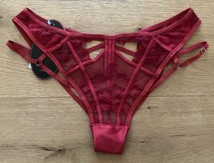 Hunkemöller Private Collection High Waist Brazilian Slip Gr. M rot sexy Dessous - Bild 1 von 4